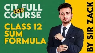 CIT Class 12 | Excel Sum Formula | By Sir Zack #excel #sumformula #excelformula