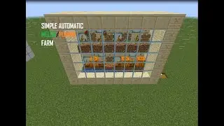 Minecraft : Automatic Melon/Pumkin Farm *NO OBSERVER Tutorial [1.12-1.16.1]