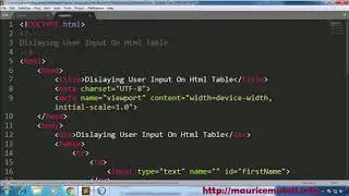 1. JAVASCRIPT CSS HTML TUTORIAL - How To Add Text Input Field