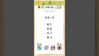 nivel 226 Brain test | &iquest; cu&aacute;nto es x?
