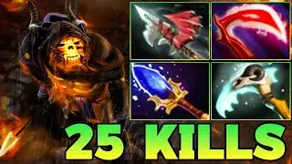 Ultra Kills + 25 Kills Clinkz Dota 2 SafeLane New Meta Carry Pro Gameplay Skills Item Build 7.40