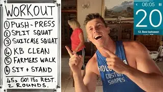 Functional Kettlebell Workout for Strength, Balance & Everyday Movement | 45s HIIT