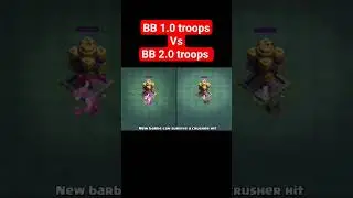 All builder base 1.0 troops vs All builder base 2.0 troops | Clash of clans #shorts #trendingshorts