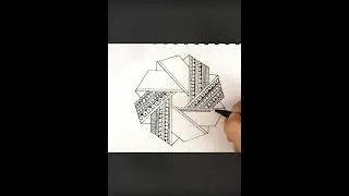 Create AMAZING 3D Mandala Art in MINUTES! #shorts #drawing