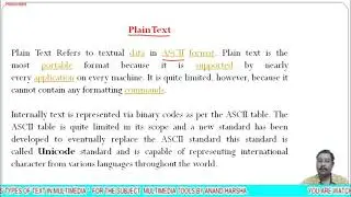 Various Text in Multimedia