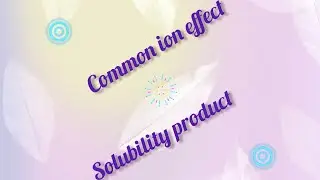 Common ion effect#Solubility product#equilibrium#inter chemistry in telugu#