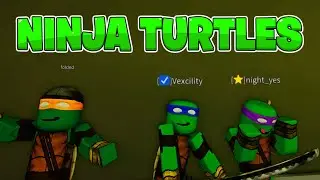 ☑️ ⭐ Raiding as NINJA TURTLES with STAR & CHECKMARK in DA HOOD! Roblox
