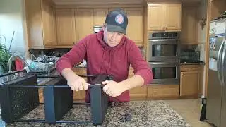 VEVOR 3-Tier Rolling Utility Cart with Handle Unboxing