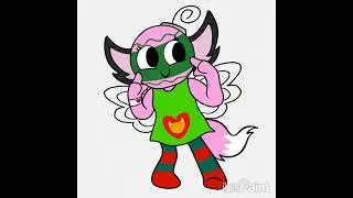 Alpha Da Bauble || Dandy&rsquo;s World OC Speed Paint (ibisPaint) || #Shorts