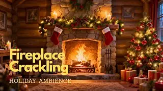 Cozy Christmas Fireplace 🔥🎄 — Holiday Ambience with Crackling Fire (1h08m)