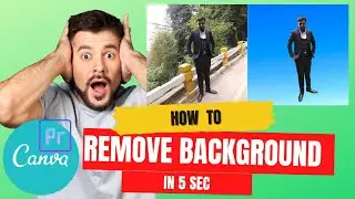 How to remove background in 5 sec by Canva pro , How to remove background