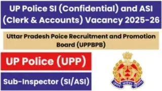 UP Police SI Confidential, ASI Clerk & ASI Accounts Online Form 2025UP Police SI Confidential