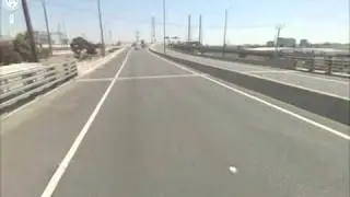 Bolte Bridge, Melbourne (stop motion animation using Google Maps captures)