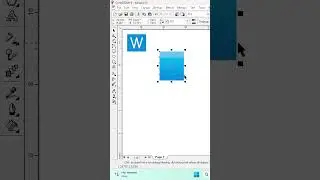 #coreldraw MS Word logo design in coreldraw #CORELDRAWMasterey #viralvideo #msword_computer #logo