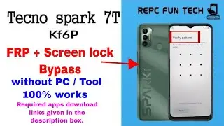 tecno spark 7t frp bypass | spark 7t hard reset | techno kf6p frp bypass 2021