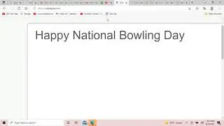 Happy National Bowling Day