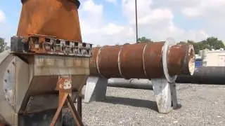 Used- Triple Pass Rotary Hot Air Dryer, Horizontal, Carbon Steel - stock # 45118001