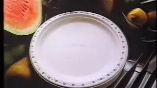 Chinet Disposable Plates - 1988 Australian TV Commercial