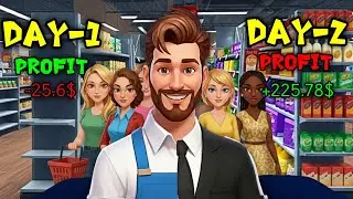 How I Made $225 PROFIT in 24 Hours! (Supermarket Simulator)