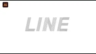 HOW TO CREATE LINE TEXT EFFCT/ADOBE ILLUSTRATOR CC/GRAPHIC DESIGN #how #adobe  #design #illustrator