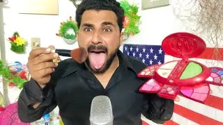 ASMR|| Spit Paint Makeup Doing You (Whispering) 