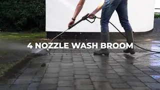 KIAM Power Products 4 Nozzle Wash Broom