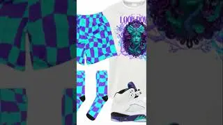 Grape 5s Socks to Match Jordan 5 2025 | Retro Grape Sneaker Match Socks | Streetwear Outfit
