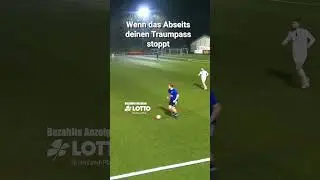 Wenn das Abseits deinen Traumpass stoppt 🤯 #abseits #pass