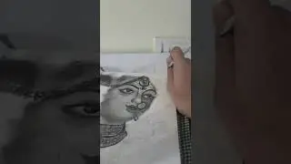 Durga maa pencil sketch