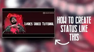 How To Make Trending Cinematic WhatsApp Status Video In Kinemaster Tutorial | New Design Lyrics