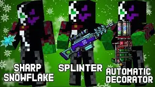 SHARP SNOWFLAKE + SPLINTER + AUTOMATIC DECORATOR (Pixel Gun 3D)