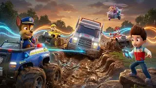 PAW Patrol: Rescue Wheels &ndash; The Ultimate Team Tow! 🚛💨 | Monster Truck Mega-Tow & Muddy Pit Rescue!
