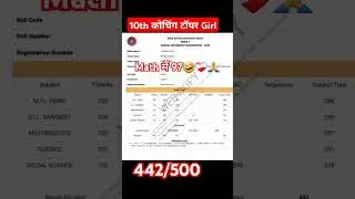 topper marksheet/girl topper/10th topper/shots/viralshorts/biharboard top/shotsviral/topper result