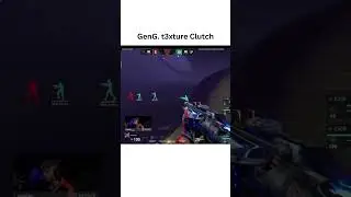 GenG. t3xture Clutch #valorantmasters  #geng #shorts #fnatic  #valorant