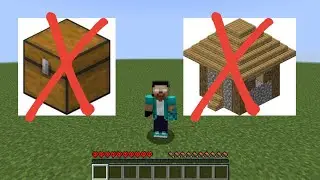Playing Minecraft hardcore superflat but there's no bonus chest and structures