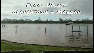 Flood Update River Murray. Blanchtown, Morgan & Cadell. Includes photo comparisons 1 week to 1 year