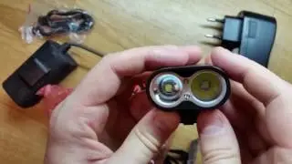 Распаковка велофары UniqueFire HD-016 с ближним/дальним светом