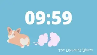 10 Minute SILENT Farting Corgi Timer / Writing, Reading, Productivity, Studying, & Pomodoro Sprints