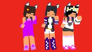 SAD CAT DISCO PARTY DANCE MEME AVA ARRON & APHMAU  51  - MINECRAFT ANIMATION #shorts