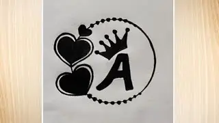 Circle design drawing with pencil।। easy drawing tutorial।। letter art design।। circle art tutorial।