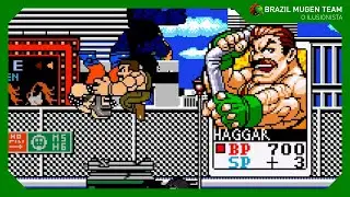 Хаггар из Final Fight сражается с двумя врагами-драконами в Pocket Dimensional Clash 3