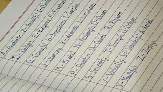 A To Z Satisfying Handwriting | Most Beautiful Words To Write 