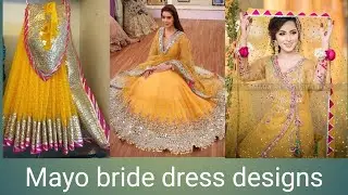 Beautiful mayo dress designs and ideas. Yellow dress for mayo bride 2020.
