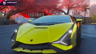 Asphalt 9, Lamborghini SIAN FKP37 In Osaka, 4K 60fps