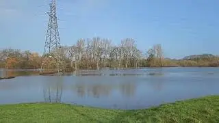 Flooding near Holdenhurst Village, Bournemouth. After storm Chandra