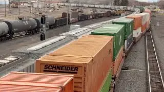 Union Pacific container train Green River