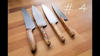Knife building Kitchen Knifes #4 1.2842 & 1.2003 K&uuml;chenmesser herstellen Messer FeCl3 MadeByMyHand