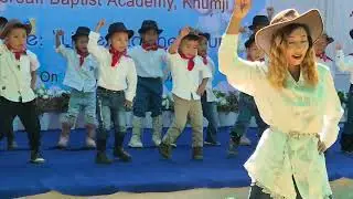 Cow boy dance by Nursery and KG on children's day, 2025