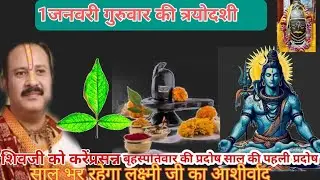 1जनवरी गुरुवार त्रयोदशी प्रदोष /प्रदोष के दिन भगवान शिव की आराधना करें 