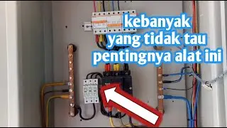 nama matrial di box panel 3phasa dan fungsinya surge arester